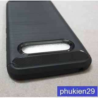[LG V60/ V60 Thinq] Ốp lưng silicon đen chống sốc RUGGED - ẢNH THẬT