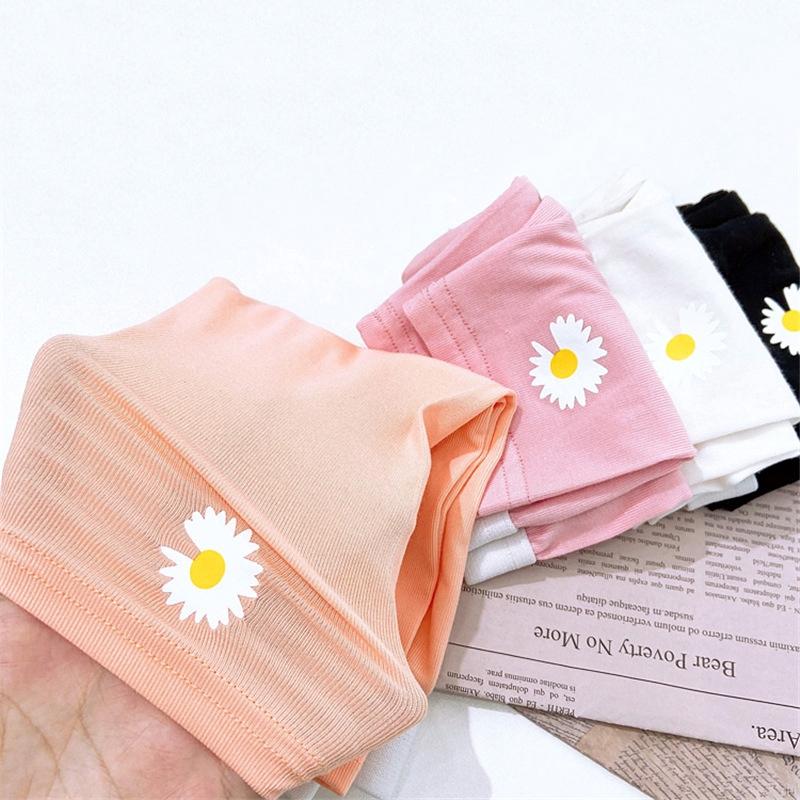 Quần Short Cotton Mềm Co Giãn Họa Tiết Hoa Cúc Đáng Yêu Cho Bé Gái