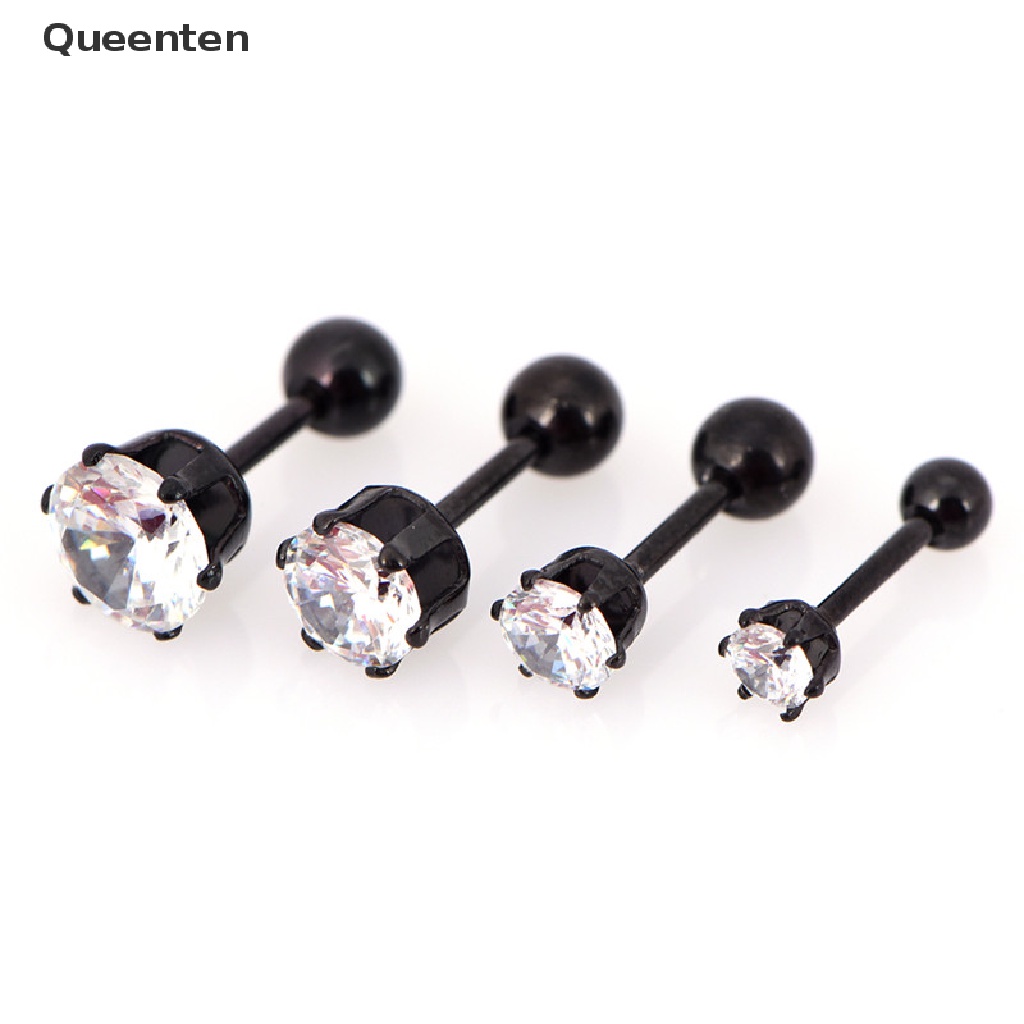 1 Cặp Khuyên Tai Thép Titan Xỏ Sụn Tai