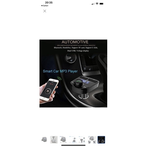 Tẩu nghe nhạc MP3 Bluetooth X8 gắn trên ô tô Cao Cấp Kèm sạc nhanh 3.1A