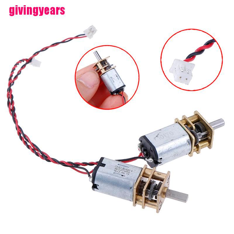 Động Cơ Giảm Tốc Dc 3v-6v 5v 55rpm Micro N20 Bằng Kim Loại