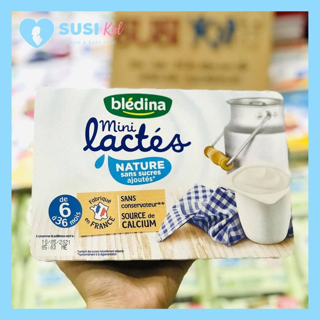 Sữa chua Bledina Pháp cho bé ăn dặm từ 6th+ date 2021