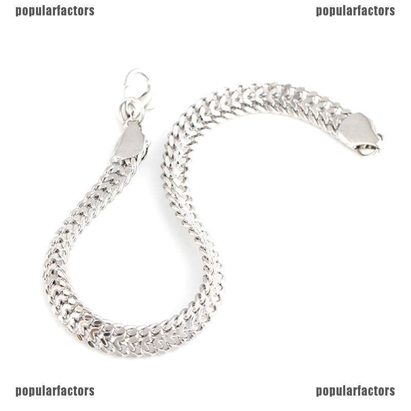 Vòng Tay Dây Xích Bằng Thép Không Gỉ Sang Trọng