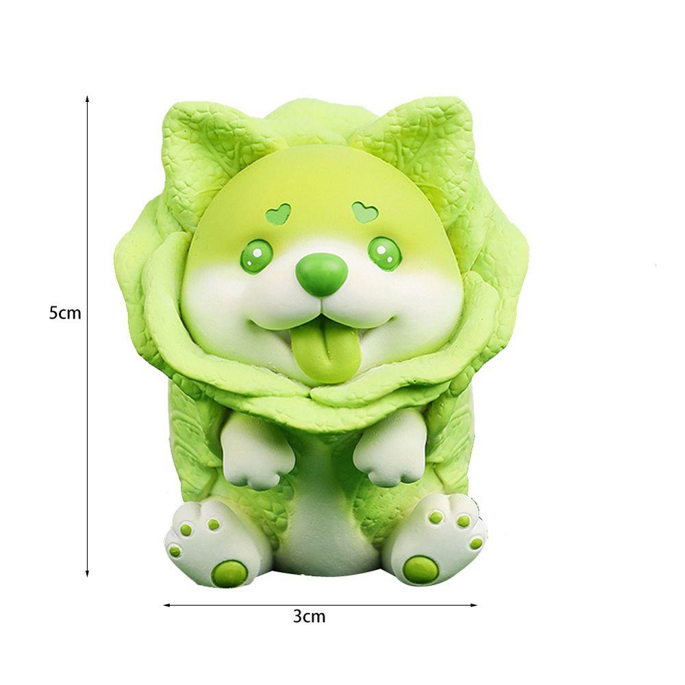 1 Tượng Trang Trí Hình Chú Chó Chihuahua Cabbage Shiba Dễ Thương