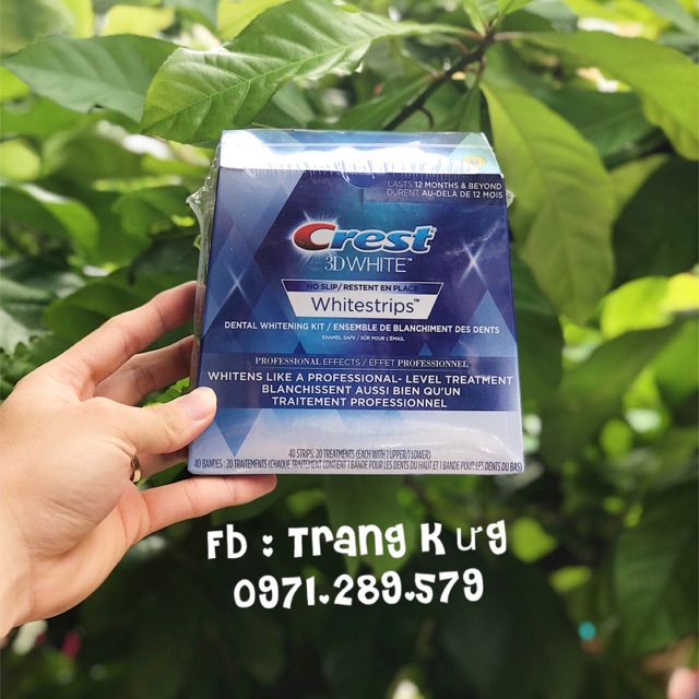 Dán trắng răng CREST Professional 40 miếng