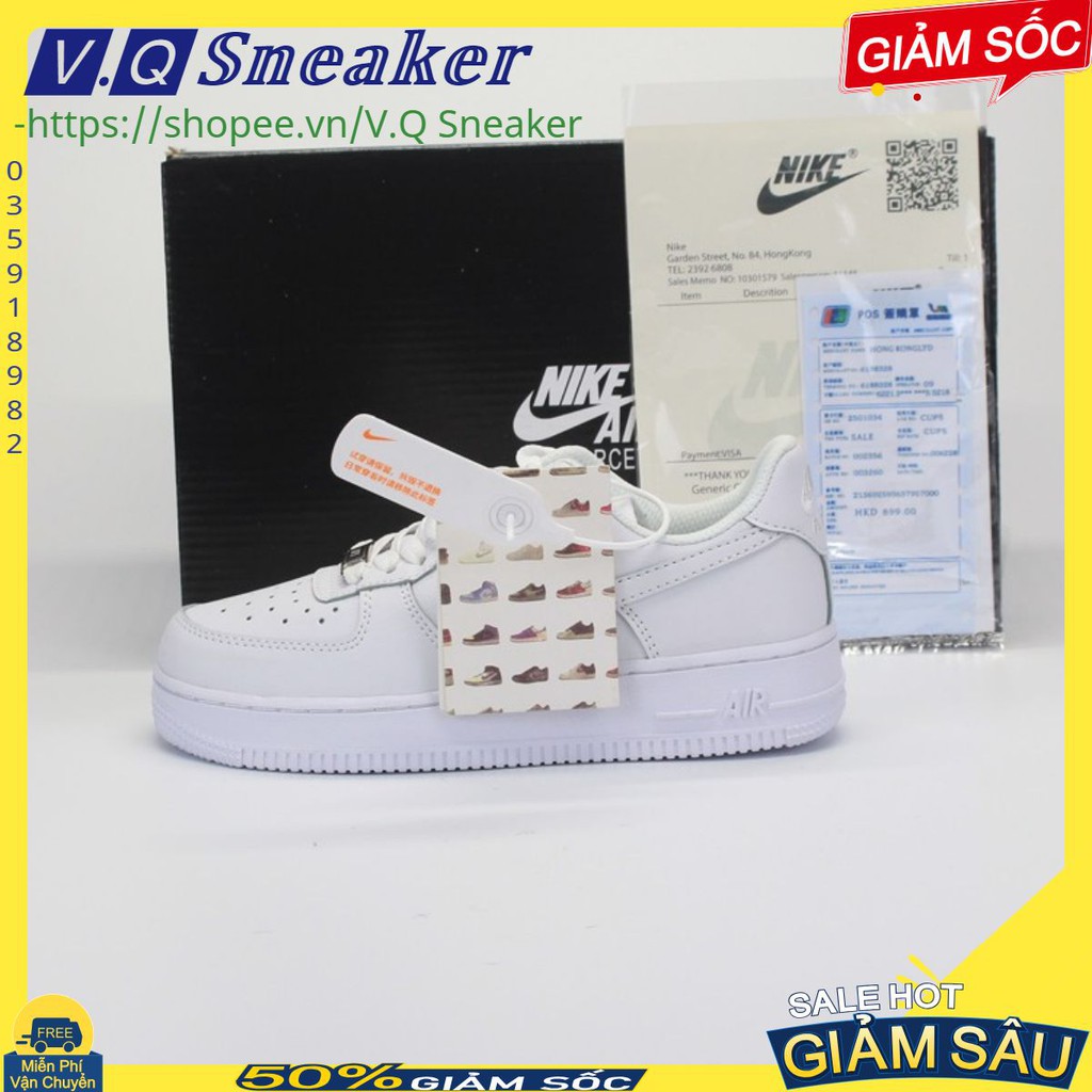 [Video Tận Cảnh - FREE SHIP] 🔥Giày thể thao sneaker AF1 trắng full box 1.1 NTT1 V.Q Sneaker