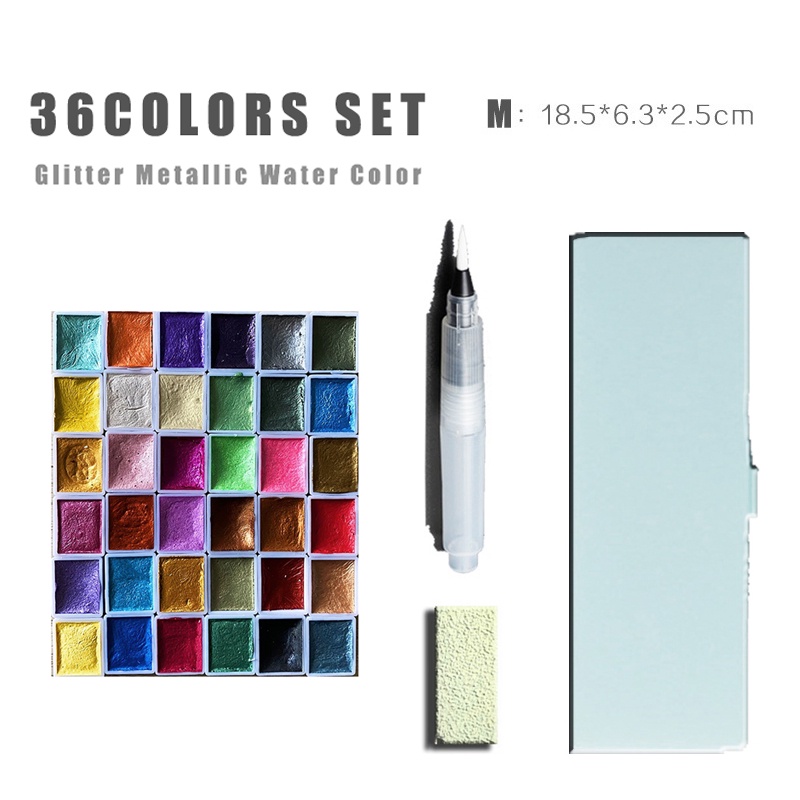 Màu nước ánh kim 36 tông màu tiện dụng