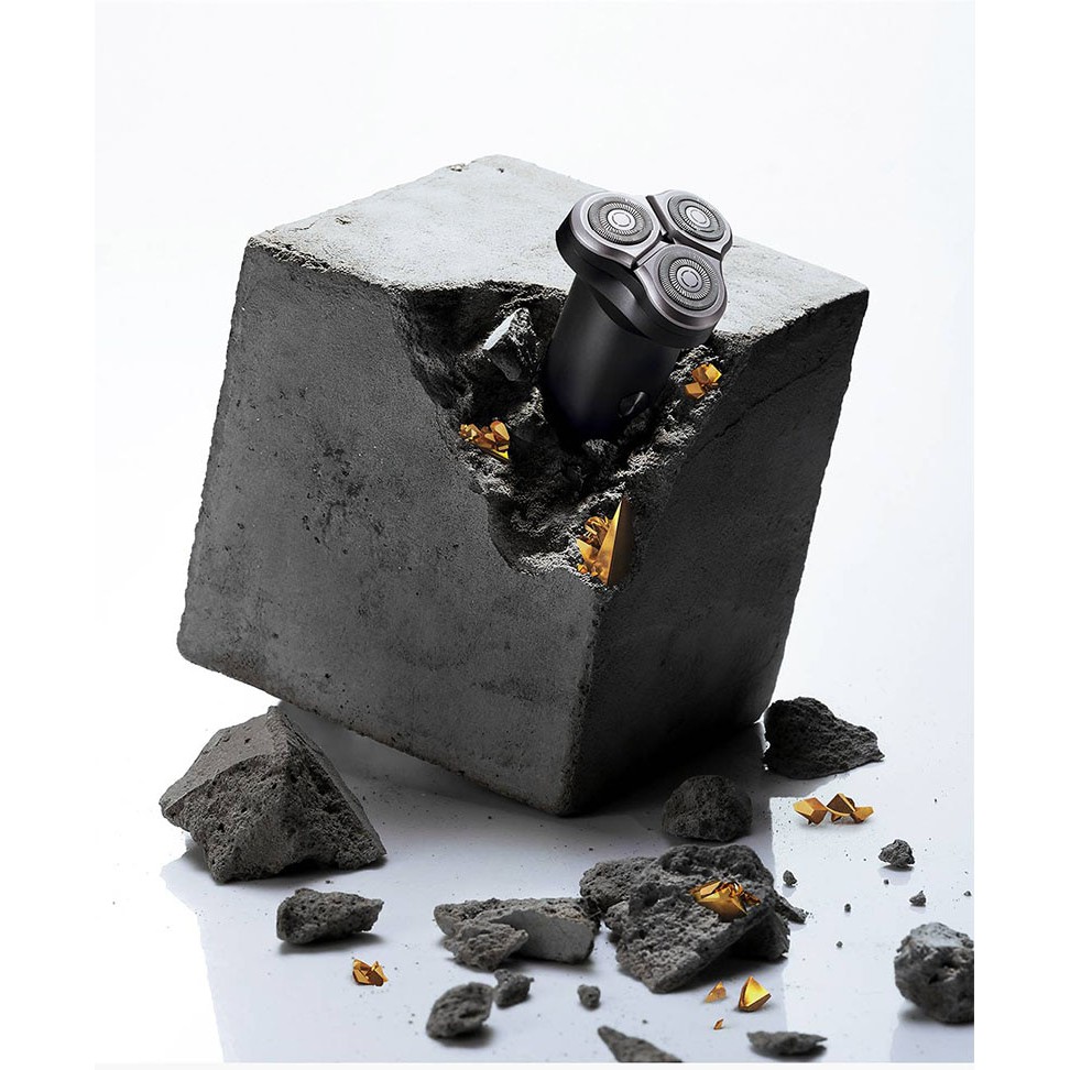 Máy cạo râu 3 đầu Xiaomi Mijia Electric Shaver S300 Version mini nhỏ gọn 3 lưỡi dao sạch sẽ