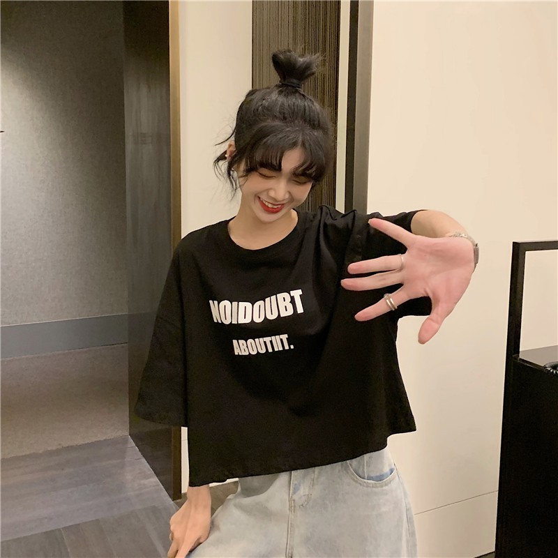 ÁO THUN CROPTOP 🌟HOTTREND 🌟  RAINBOW FORM RỘNG TAY LỠ ULZZANG - ÁO NHÓM CROP NGẮN TAY TTA209 | BigBuy360 - bigbuy360.vn