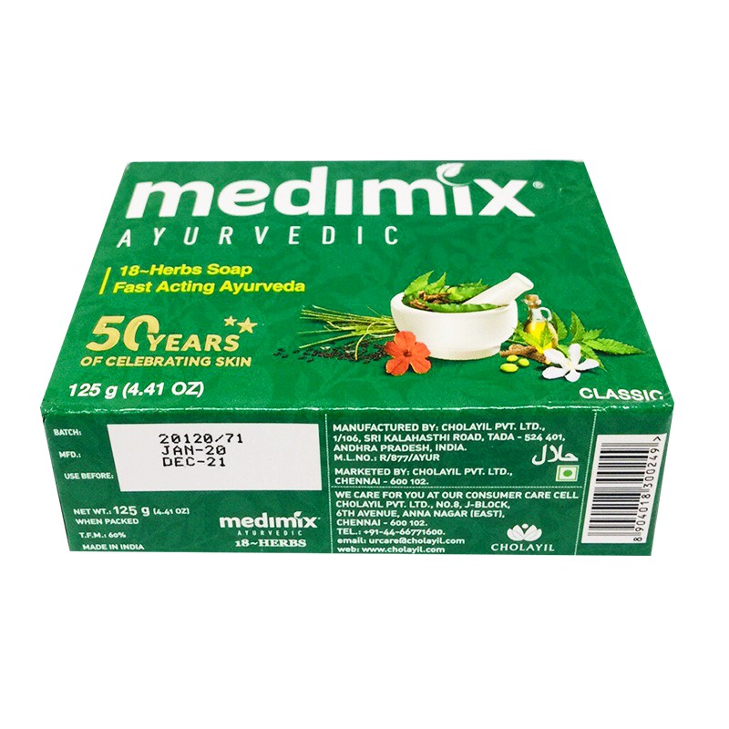 Xà bông thảo dược ấn độ Medimix 125g