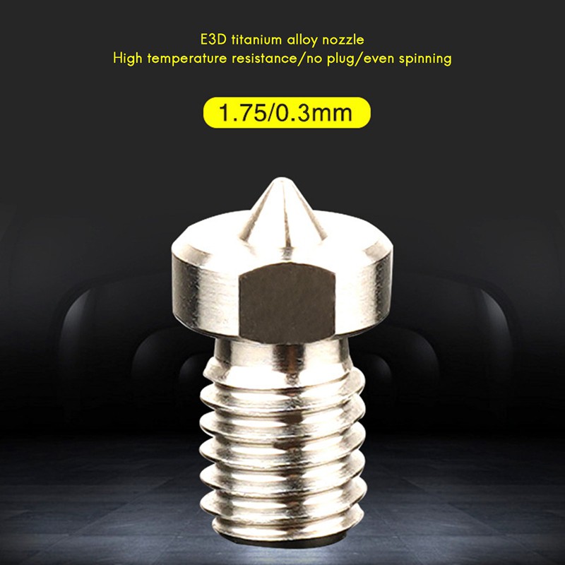 5 Vòi Phun Hợp Kim Titan 0.3mm / 1.75mm Cho Máy In 3d | BigBuy360 - bigbuy360.vn