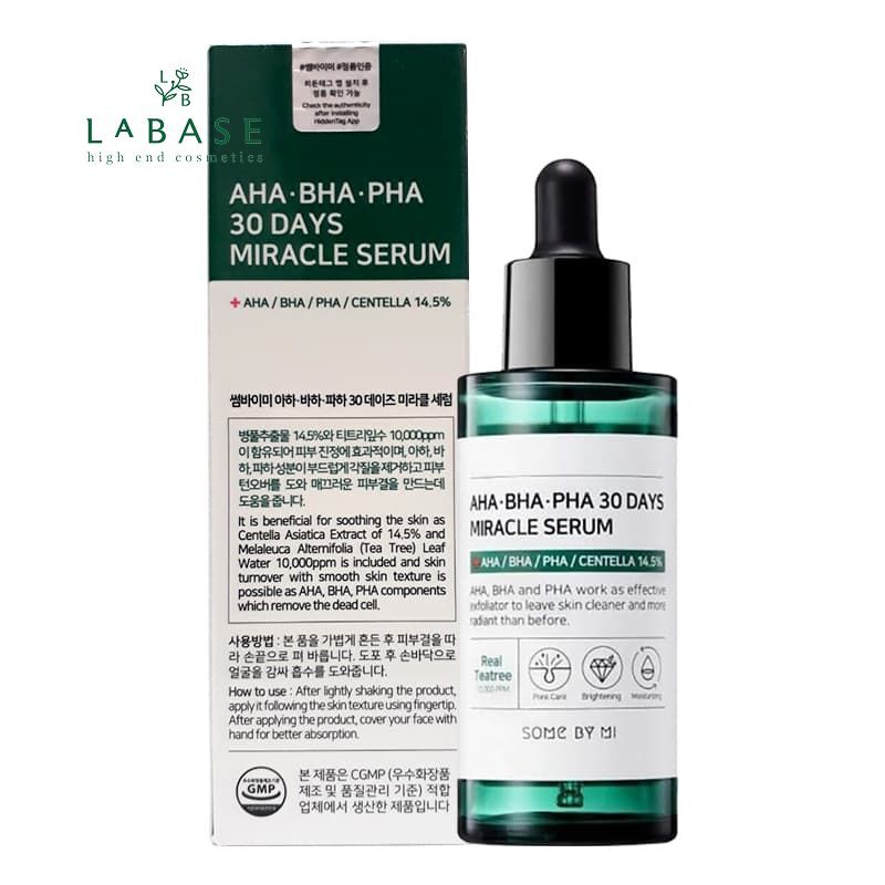 Serum Giảm Mụn Và Dưỡng Da 30 Ngày Some By Mi AHA-BHA-PHA 30 Days Miracle 50ml - Hàng Nhập Khẩu