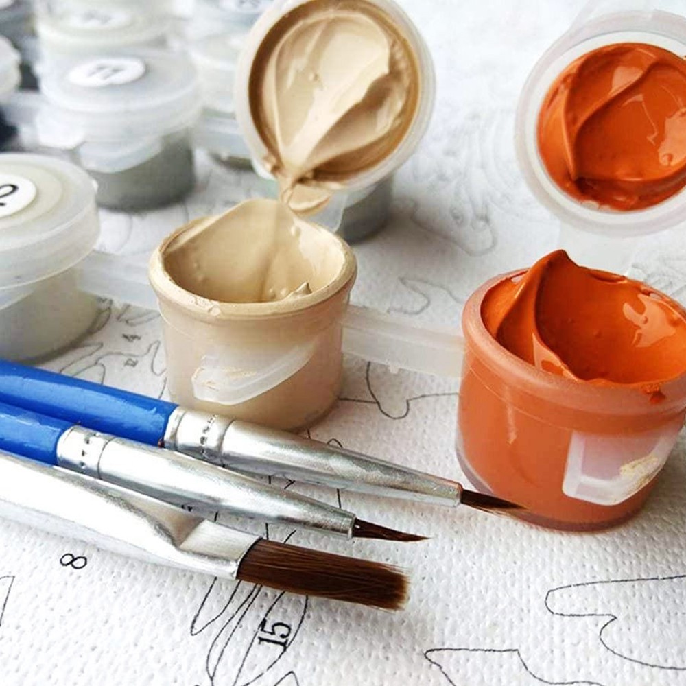 Bộ Sưu Tập Tranh Sơn Dầu DIY Drofe Bộ Sưu Tập Đường Phố~Không Khung Ảnh Tự Làm