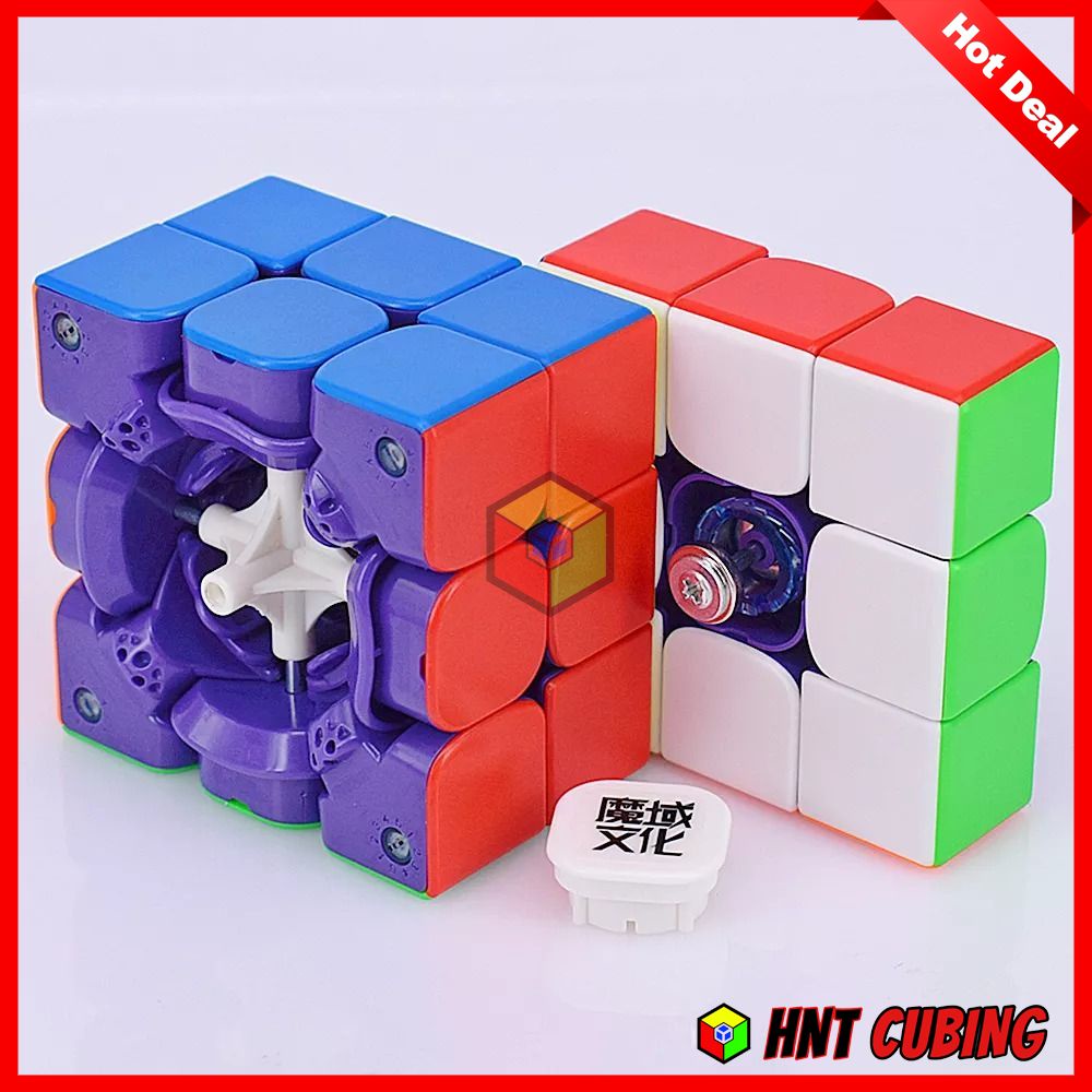 Rubik 3x3 MoYu WRM 2021 MagLev version (phiên bản nam châm thay thế lò xo) - Màu Tím | HNT Cubing