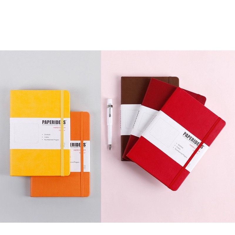 Sổ bìa da Paperideas chính hãng đủ màu sắc phù hợp làm studygram