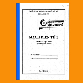 Kỹ thuật mạch điện tử 1 - điện tử tương tự 1 - kỹ thuật mạch tương tự 1