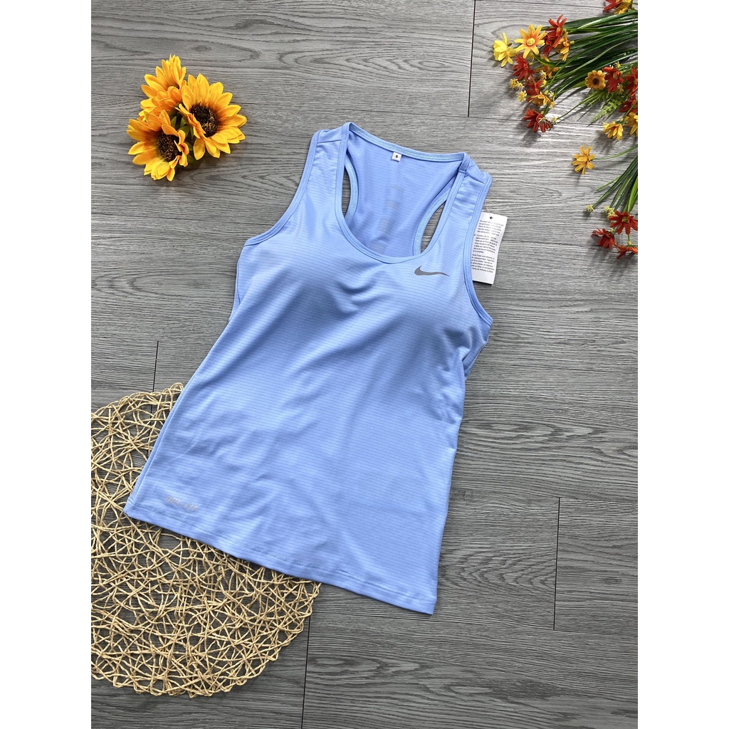 Áo ba lỗ nữ thể thao kèm lót mút tập gym yoga