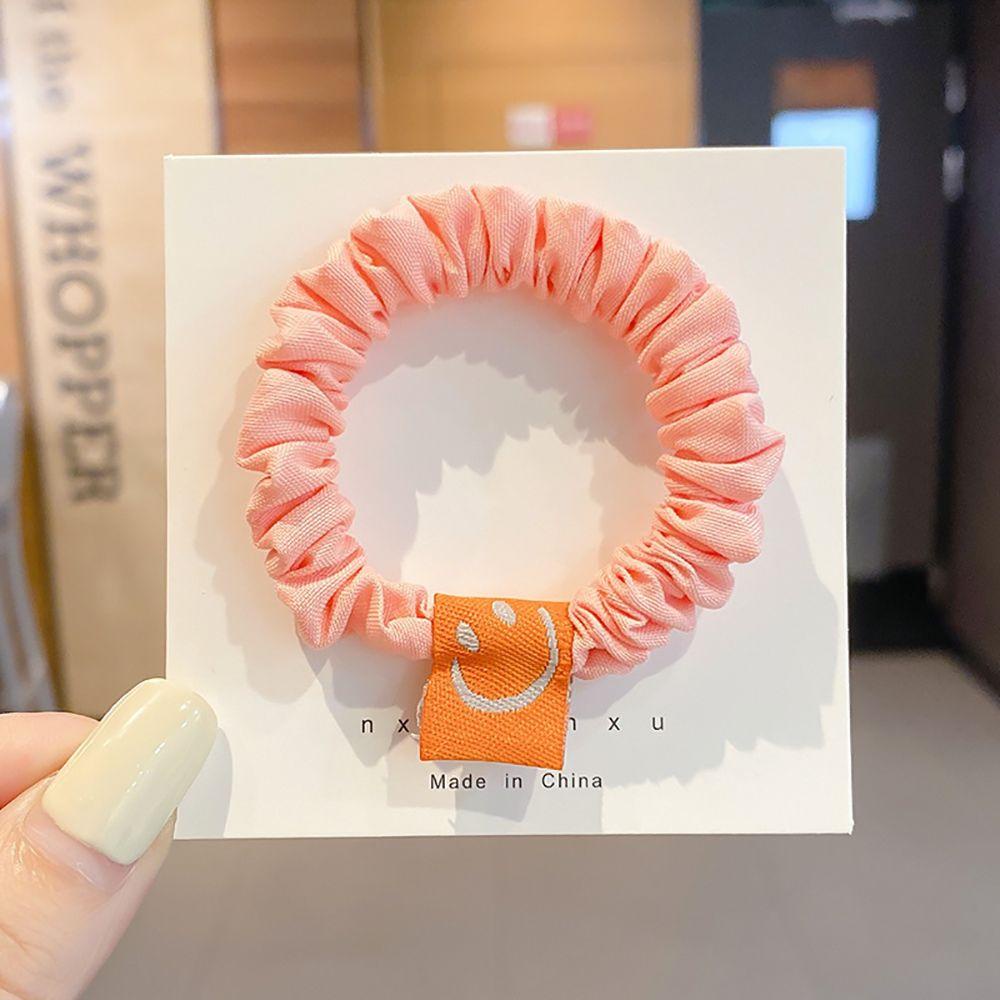 CLEOES Dây Buộc Tóc Co Giãn Hình Mặt Cười Màu Sắc Ngọt Ngào Xinh Xắn Cho Nữ