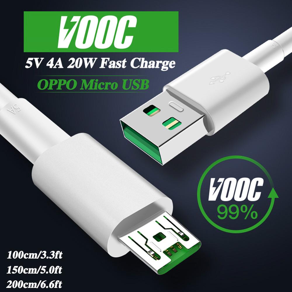 Cáp sạc nhanh VOOC Micro USB dài 1m 2m cho OPPO
