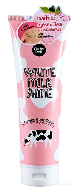 Gel tẩɏ tế bào chết toàn thân White Milk Shine Peeling Body Scrub Thái Lan