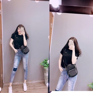 Áo phông pull chữ M