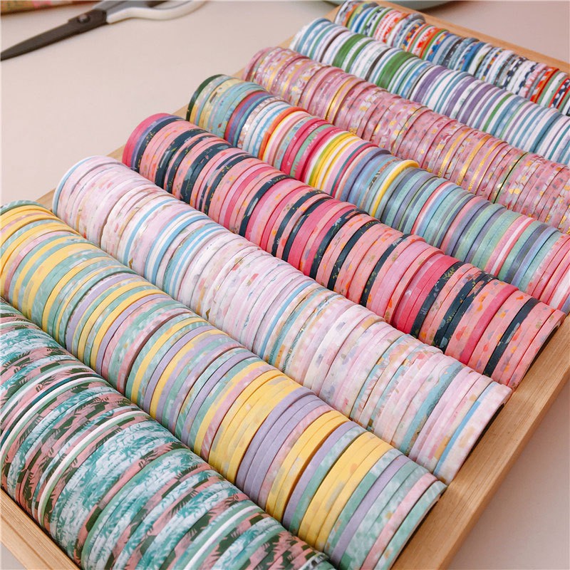 Combo 10 cuộn washi Tape super mini siêu dễ thương - MiuSua