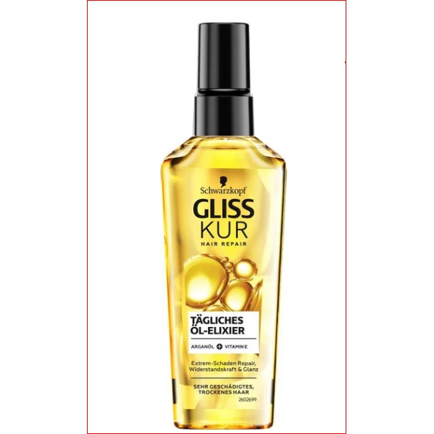 Dầu dưỡng tóc Gliss Kur Hair Repair tagliches Ol Elxier