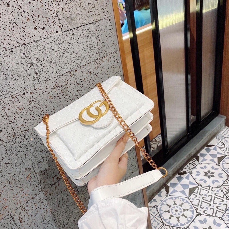 Túi sách nữ, túi đeo chéo nữ in vân chìm sang chảnh- Đậu Đậu Boutique Kẹo - Boutique | BigBuy360 - bigbuy360.vn