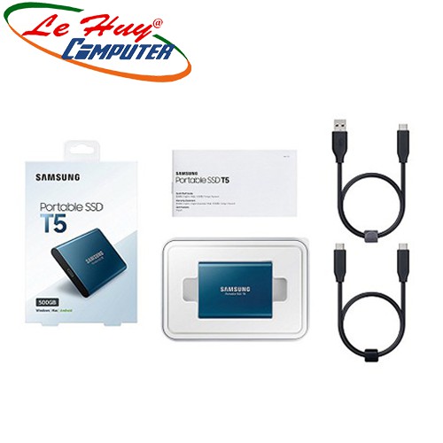 Ổ Cứng Di Động SSD Samsung Portable T5 500GB Blue (MU-PA500B/WW)