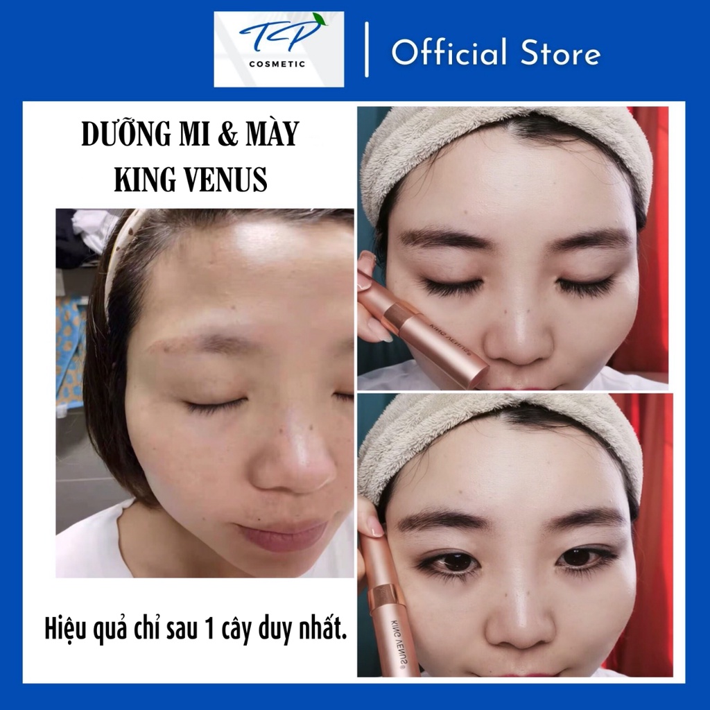 Serum Dưỡng Mi KING VENUS: Dưỡng lông mi lông mày dài, rậm tự nhiên.