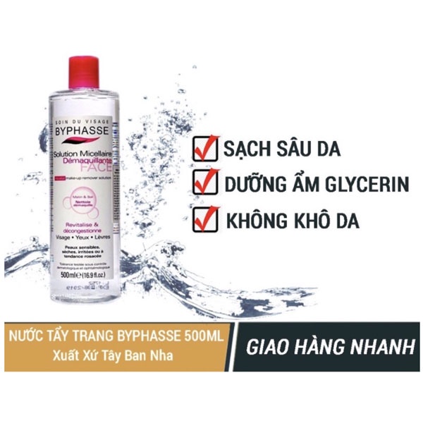 Nước tẩy trang Byphasse [FREE SHIP] 500ml | BigBuy360 - bigbuy360.vn