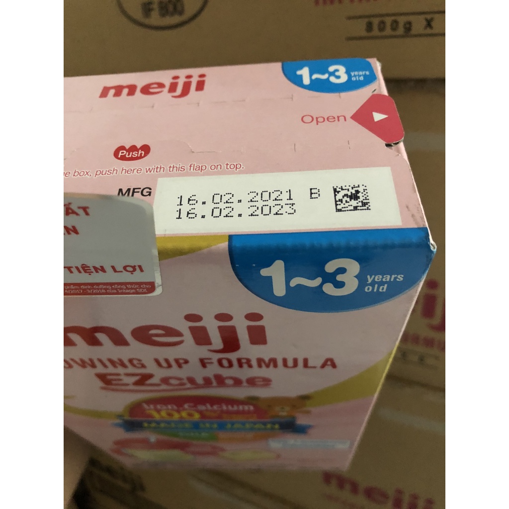 Sữa Meiji nhập khẩu dạng thanh từ 1 đến 3 tuổi (mẫu mới date 2023)
