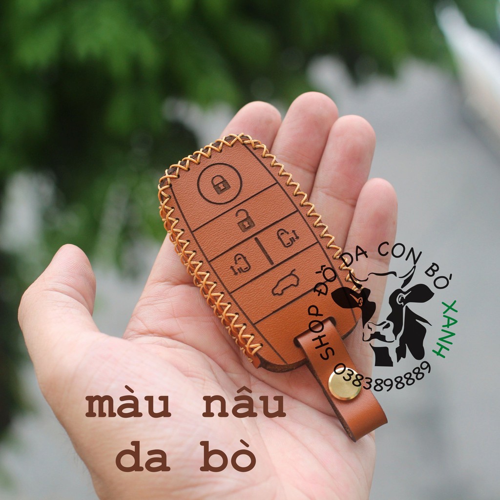 Bao Da Chìa Khoá Kia Sedona handmade Da Thật 008