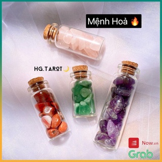 [Hàng Chất] Đá vụn tự nhiên, Hũ đá mini thanh tẩy tarot - Vật phẩm phong thuỷ không thể thiếu