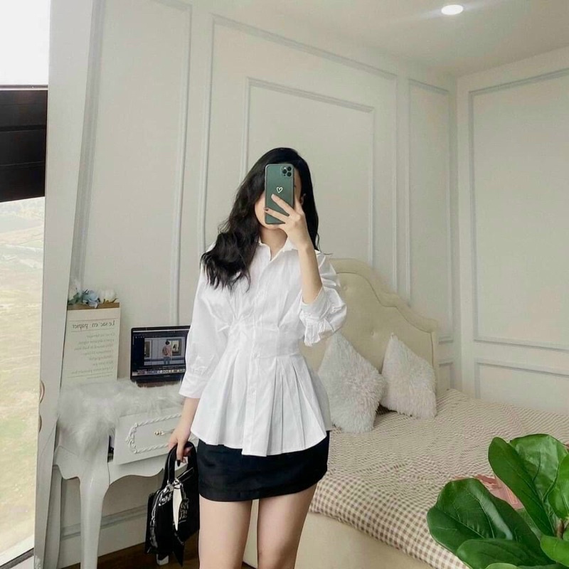 Sơ mi chiết eo