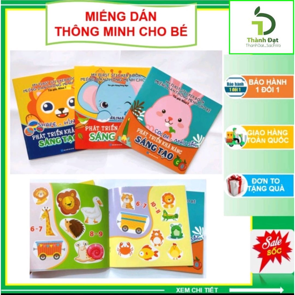 Miếng Dán Thông Minh Cho Bé - My First Sticker Book - Phát Triển Khả Năng Sáng Tạo