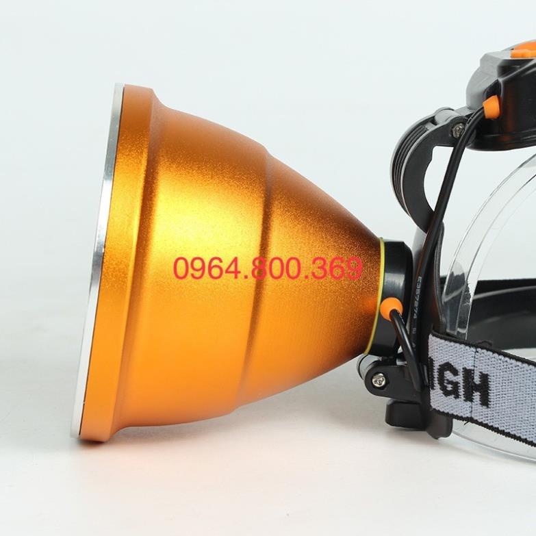 Đèn pin đội đầu soi nấm mối 700W 14h sáng mã K400  Rẻ Vô Địch