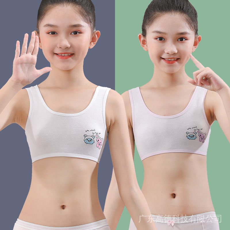 Áo Lót Sát Nách Vải Cotton Mỏng Thời Trang Mùa Hè Cho Bé Gái 8-10-13 Tuổi