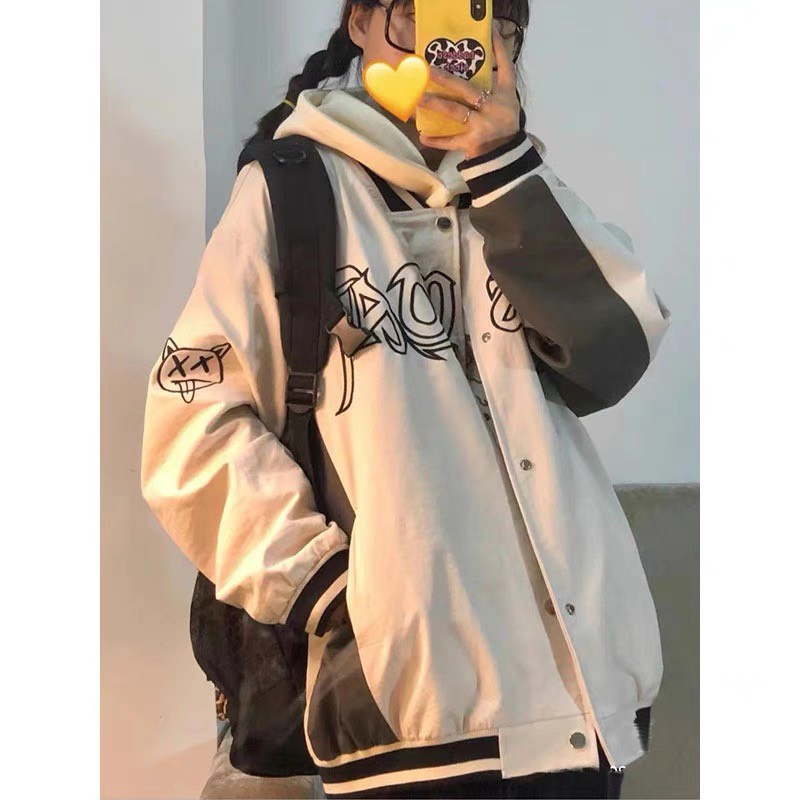 Áo bomber jacket dù 2 lớp 2021, Áo khoác bomber nữ form rộng chất dù thời trang quảng châu unisex | BigBuy360 - bigbuy360.vn