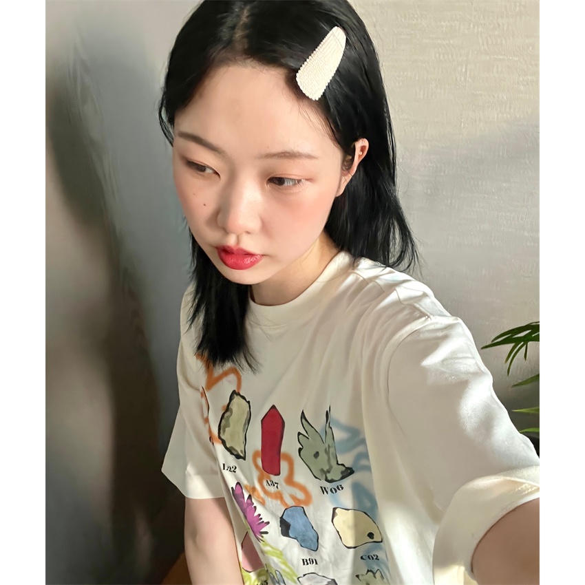 NRVP Áo Thun Cổ Tròn Oversize Thời Trang Hàn Quốc 2022 Cho Nữ