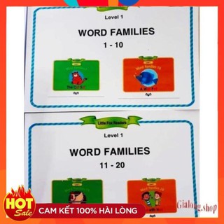 Little Fox Word Family bộ 20tr in gộp 2q kèm file nghe, video hình ảnh sắc nét bé nào cũng mê