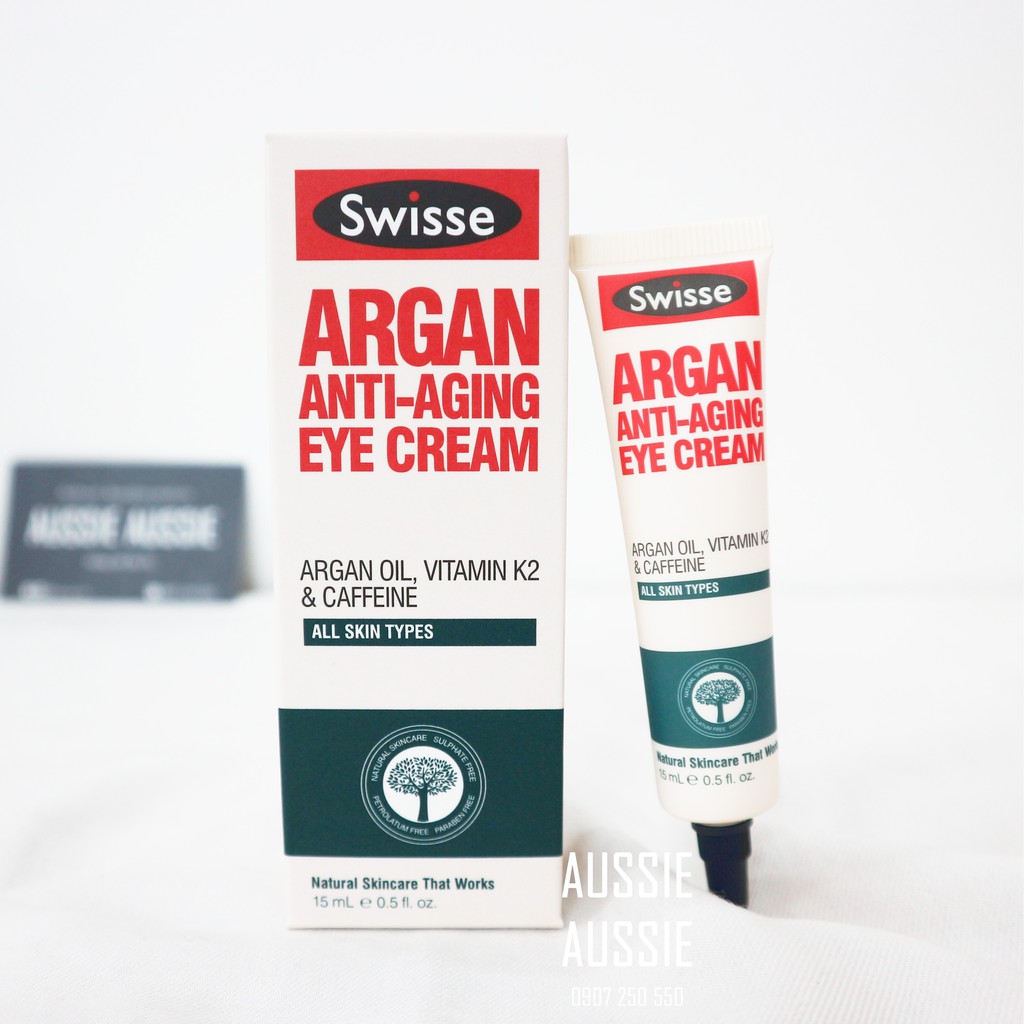 Kem dưỡng mắt Swisse Argan Revitalising Eye Cream 15ml aussie.vn | BigBuy360 - bigbuy360.vn