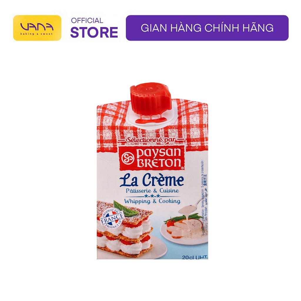 KEM TƯƠI WHIPPING CREAM PAYSAN 200ML