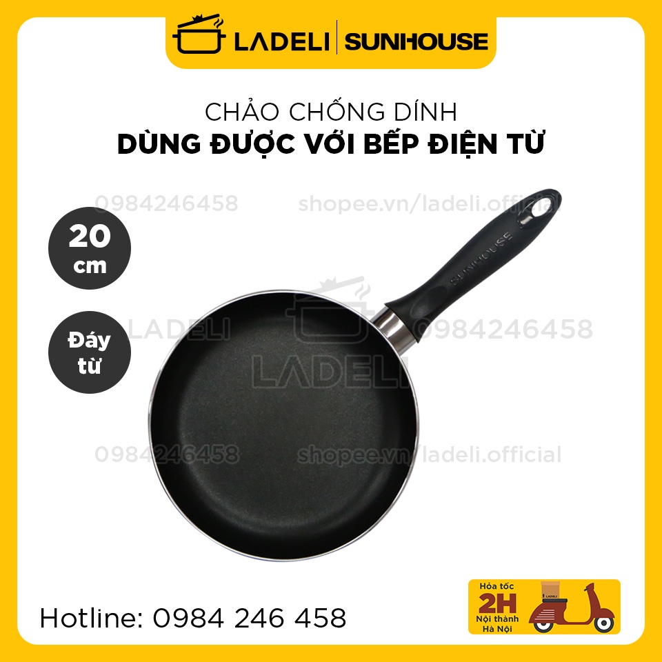 Chảo chống dính đáy từ SUNHOUSE SHM20 size 20cm