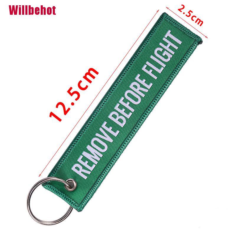 Tháo Trước Khi Bay Móc Khóa Thêu 13X