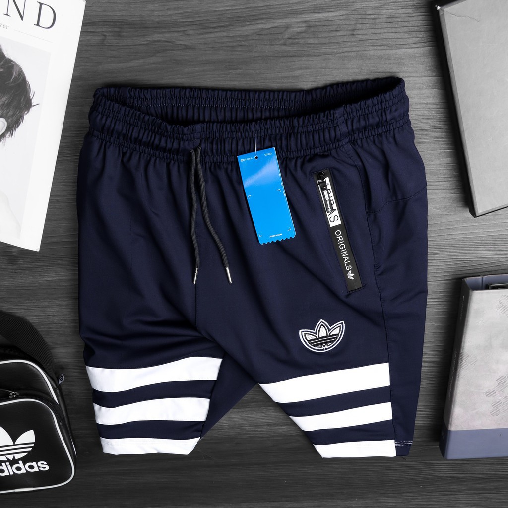 Quần short thể thao nam - quần đùi nam cao cấp họa tiết kẻ sọc ngang độc đáo QS01 | BigBuy360 - bigbuy360.vn