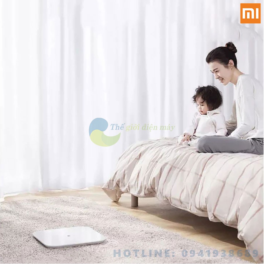 Cân điện tử thông minh xiaomi scale 2 theo dõi sứ khỏe đồng bộ với điện thoại