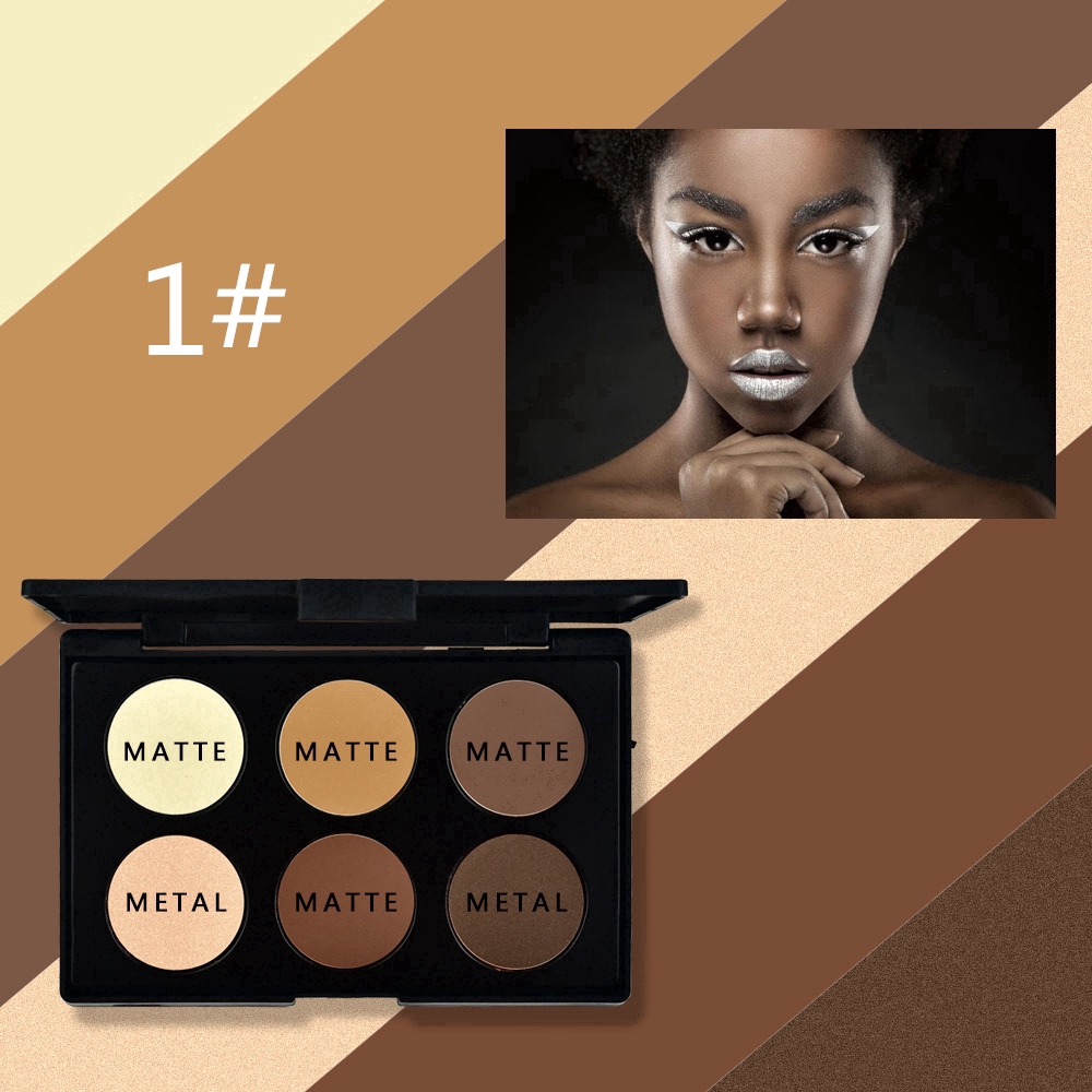 [Hàng mới về] Bảng kem che khuyết điểm 6 màu tạo khối bắt sáng | BigBuy360 - bigbuy360.vn