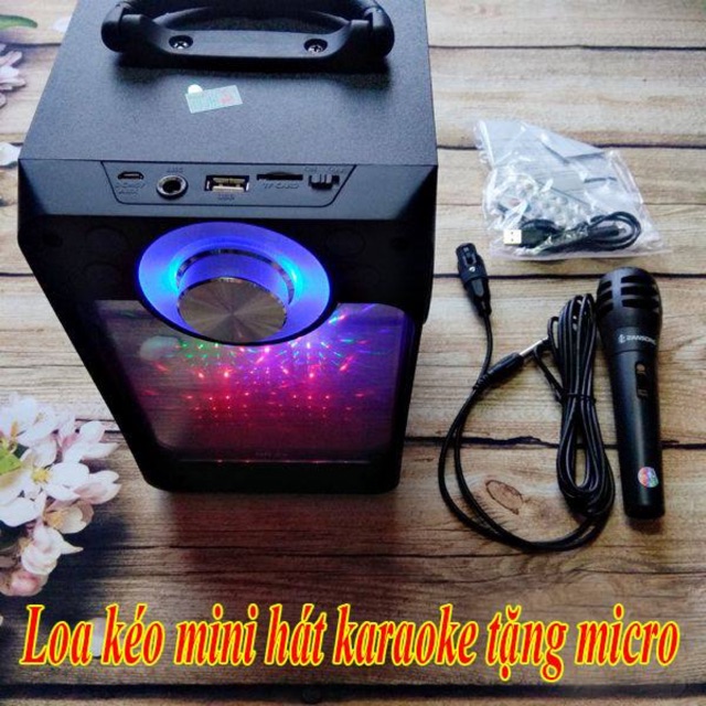 LOA karaoke bluetooth xách tay MN-03 có led có clip test