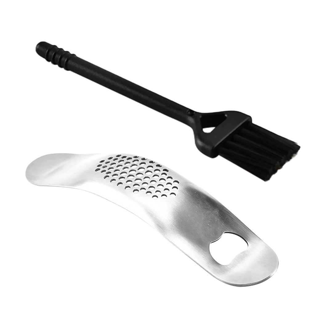 Set 3 Dụng Cụ Nghiền Tỏi Bằng Thép Không Gỉ Tiện Lợi